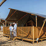 Glamping Safari Tent Norfolk Outside