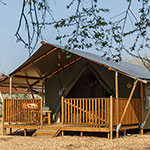 Glamping Safari Tent Norfolk Outside