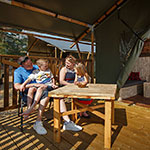 Glamping Safari Tent Norfolk veranda